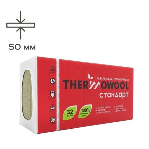 Утеплитель Изомин ThermoWool Стандарт плита минераловатная 1200х600х50 (0,288 м³)