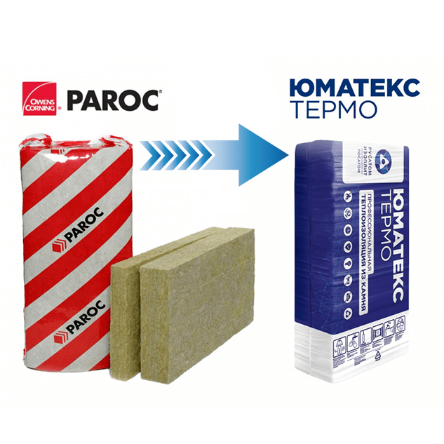 Утеплитель в плитах UMATEX TERMO Linio-15 (Paroc) 1200*600*100 мм